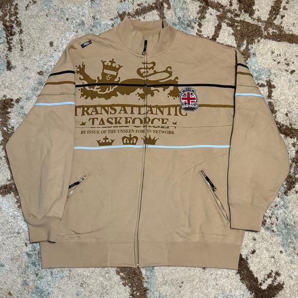 Vintage Akademiks Unseen Forces Full Zip Track Jacket Size 2XL Y2K - Picture 1 of 8